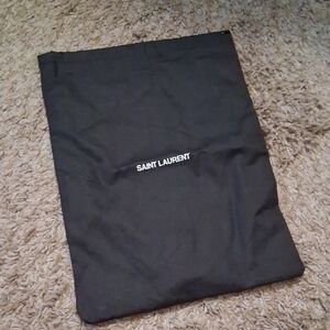 Saint Laurent Black Logo Dust Bag